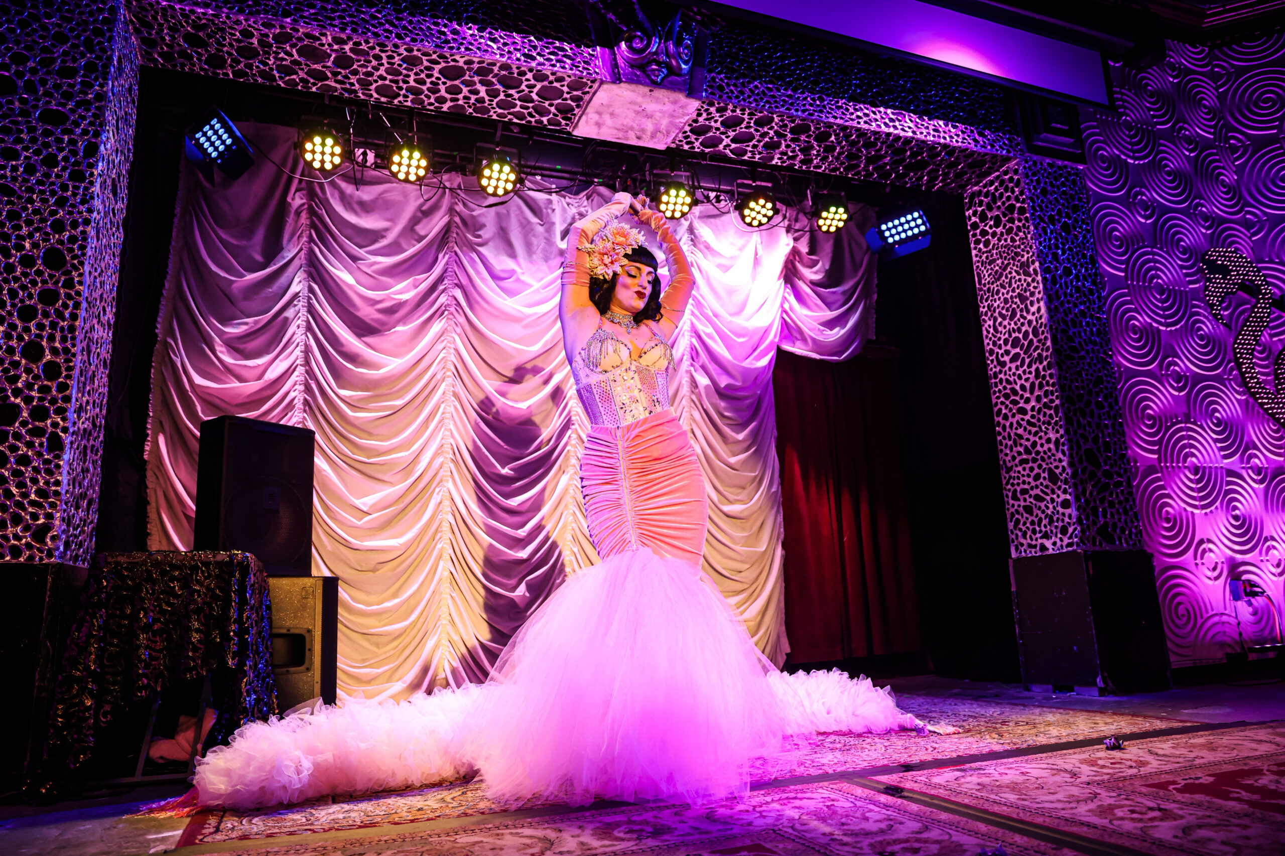 Shirley Sweet on stage at Visulite Theatre in Charlotte NC