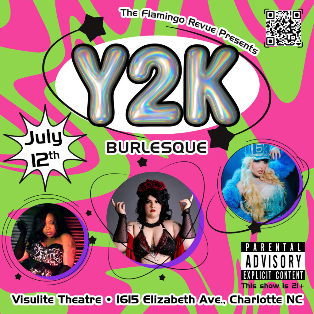 The Flamingo Revue Presents: Y2K Burlesque show flyer